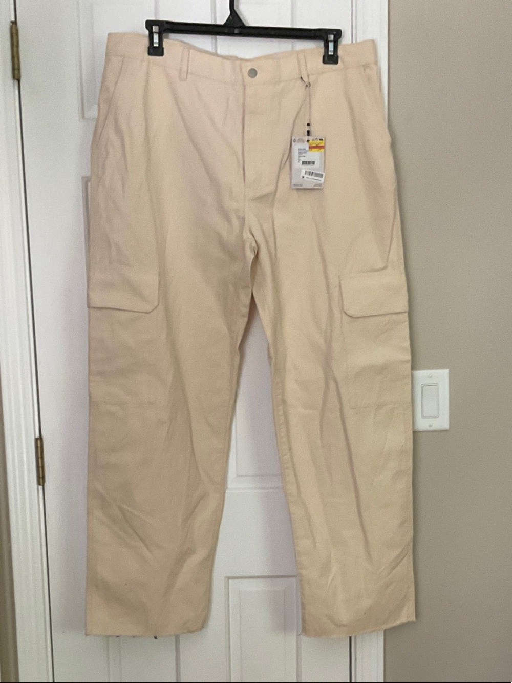 OAS Men's Tan Cargo Pants with Side Pockets